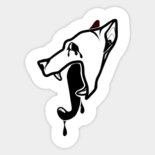 Sick Mutt (Black) Sticker